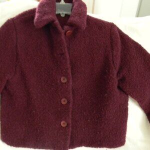 Eileen Fisher Wool Crop Jacket Size L